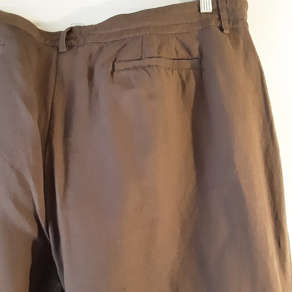 Lane Bryant Brown Linen Pants | 22/24 - Picture 10 of 14